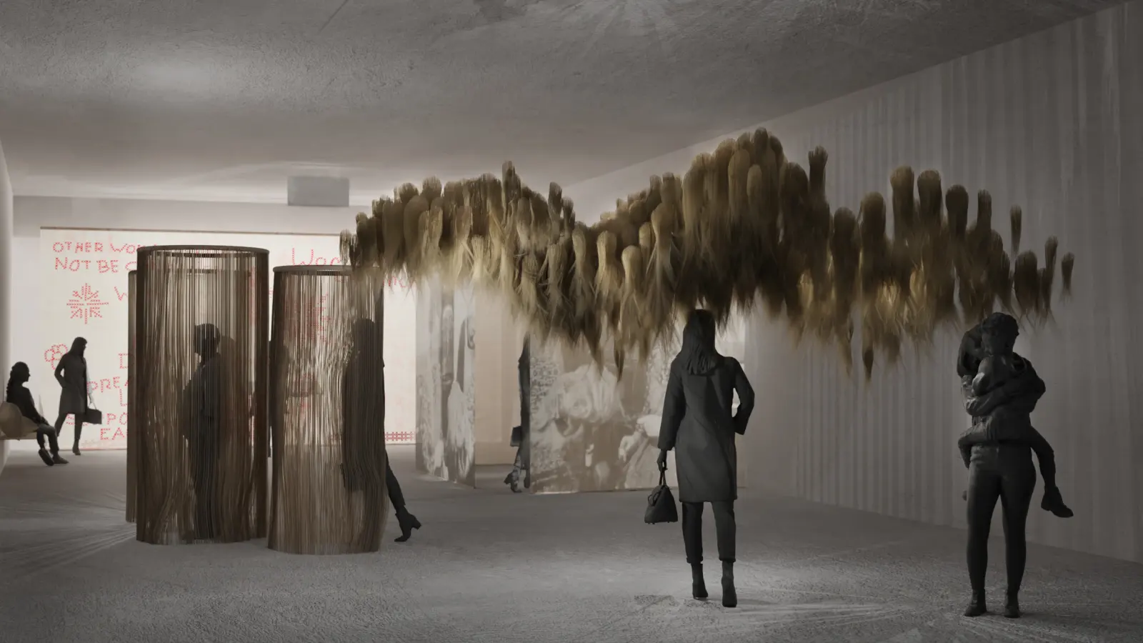 Woman to Woman — Rendering der Installation