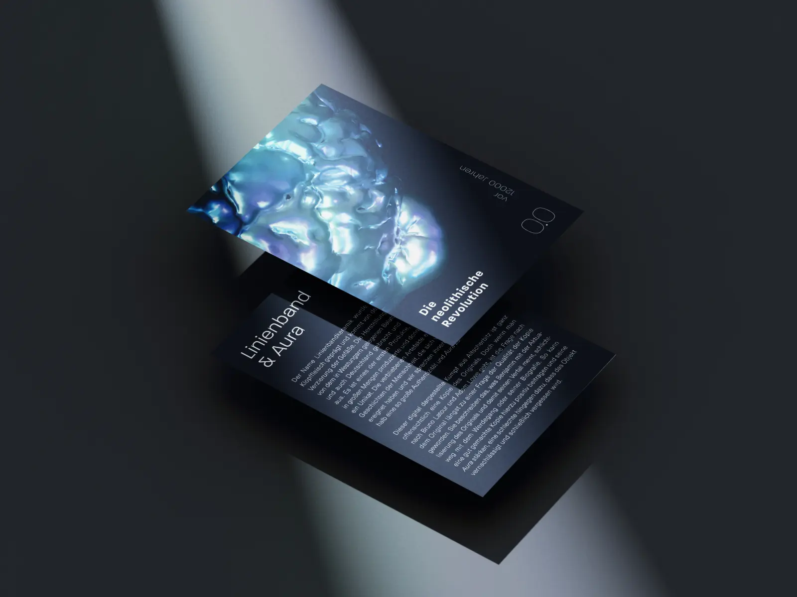 aura 4.0 — Flyer im Mockup